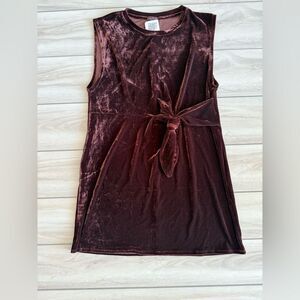 Sheila Rose Midi Velvet Dress Purple XL NWT